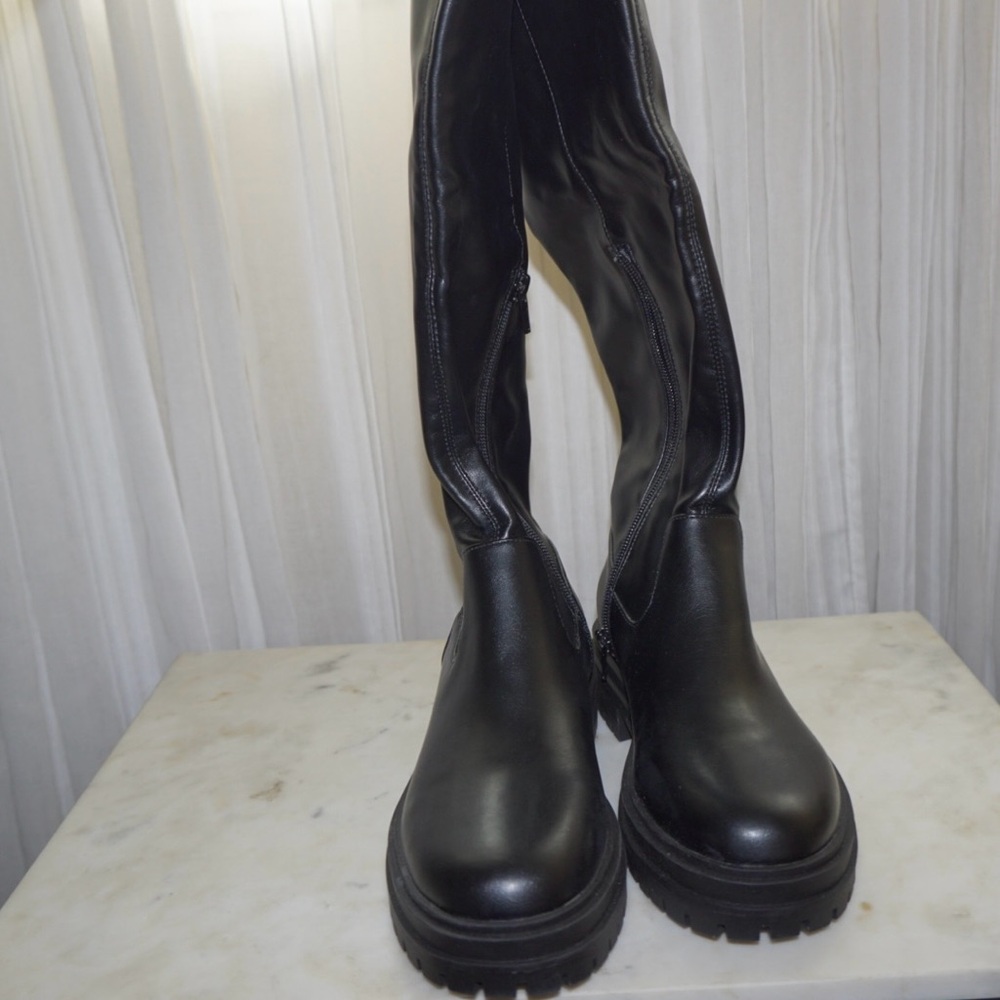 Mix No. 6 Black Over the Knee Boots